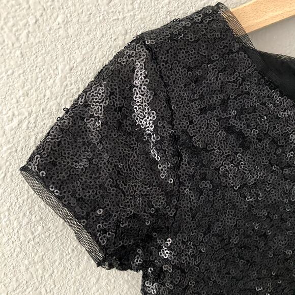 Gap Kids Sequin Shift Dress - Black - XS or 4/5 - Picture 2 of 11